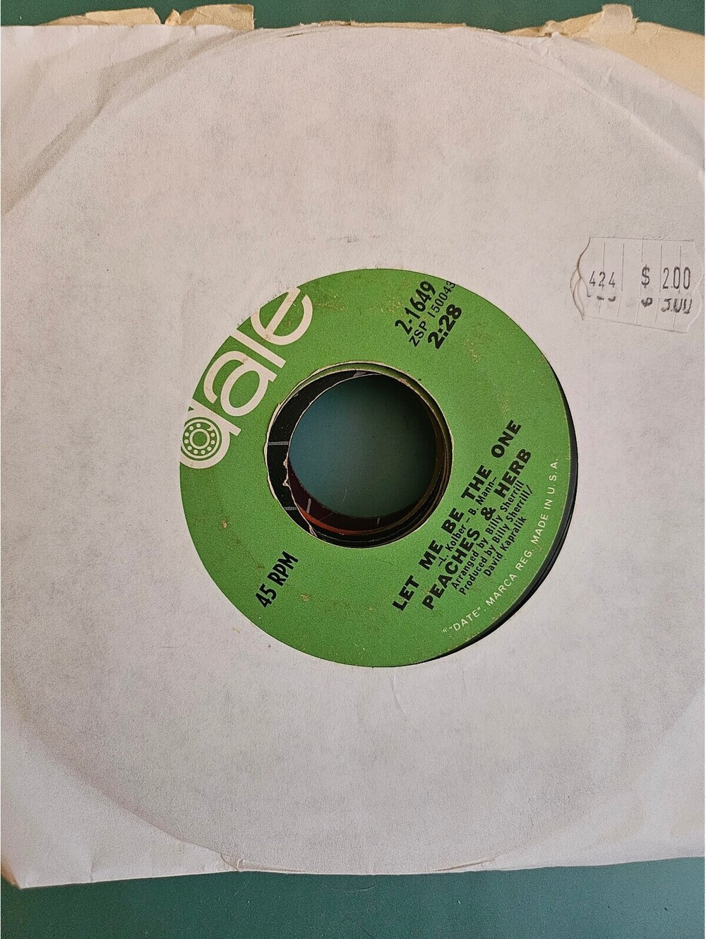 Peaches & Herb - Let Me Be The One (7", Pit) - vinyl 45 record